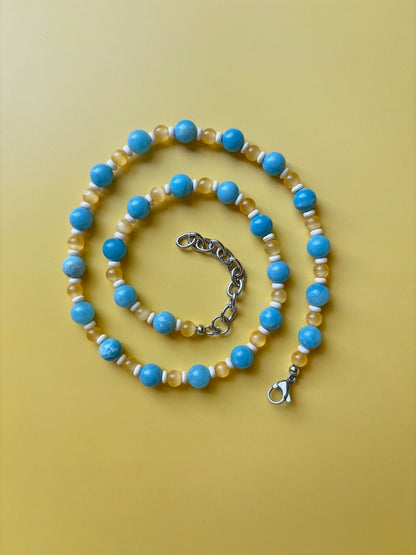 Larimar Beaded Necklace