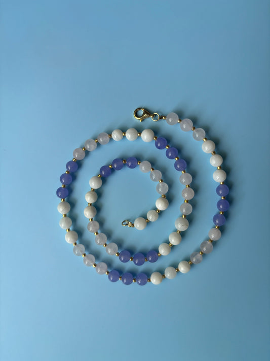 Purple Beaded Necklace